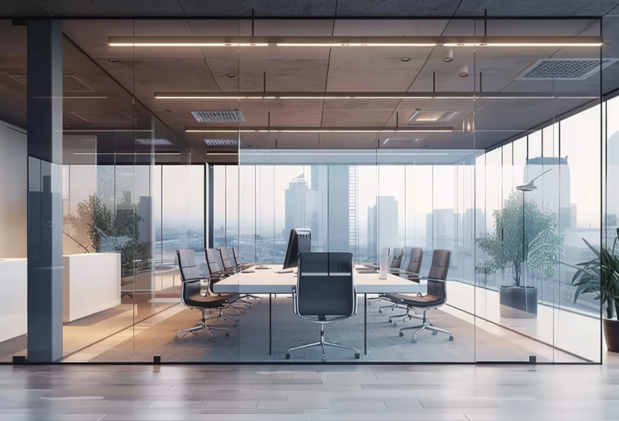 Empty Room Meeting In Modern Office Interior Design